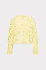 3D Garden Lace Jacket Yellow | Milly Women