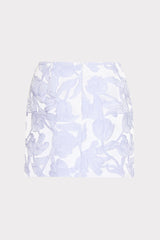 Tulip Jacquard Modern Mini Skirt Periwinkle/Multi | Milly Women