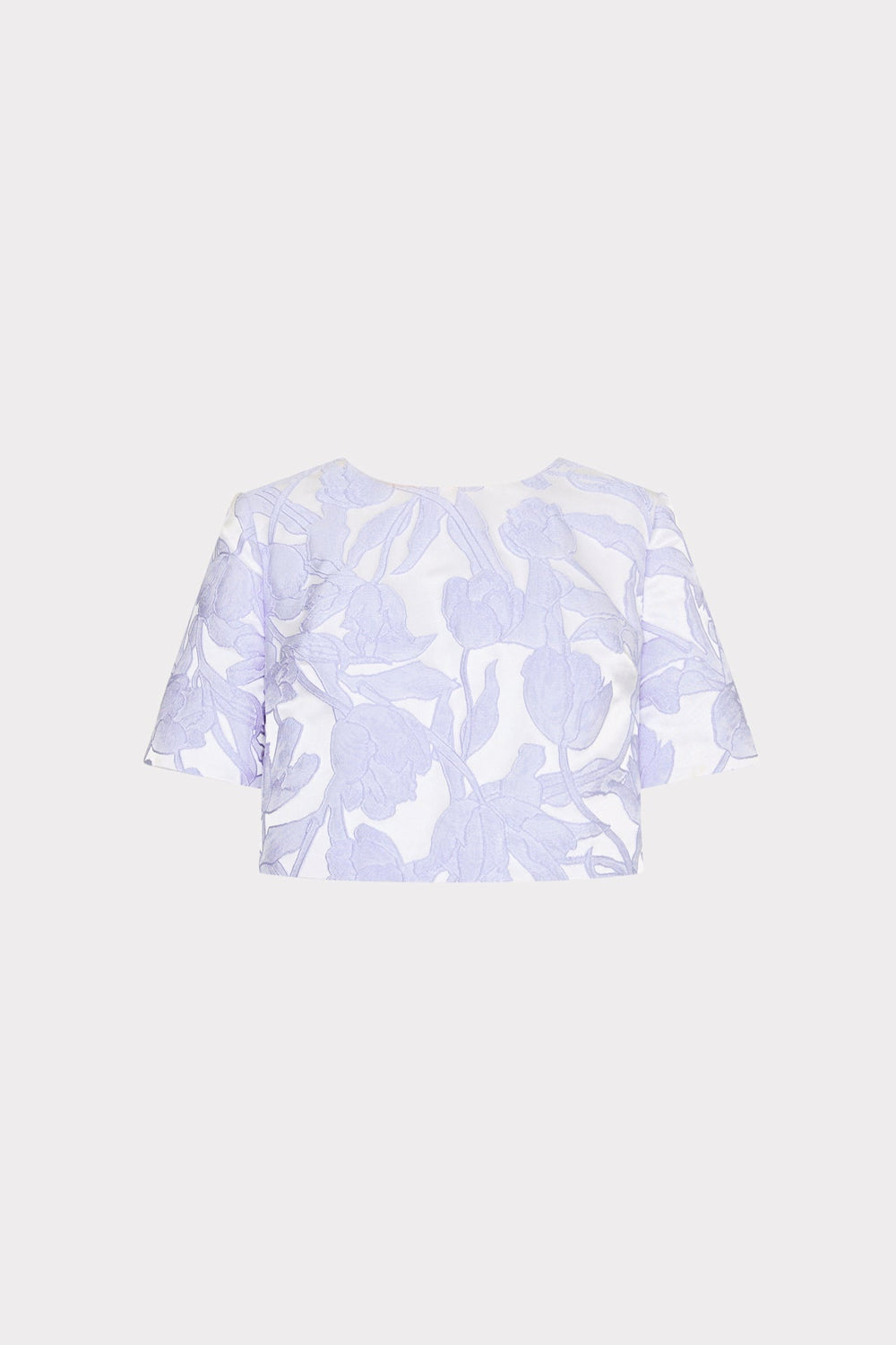 Tulip Jacquard Top Periwinkle/Multi | Milly Women