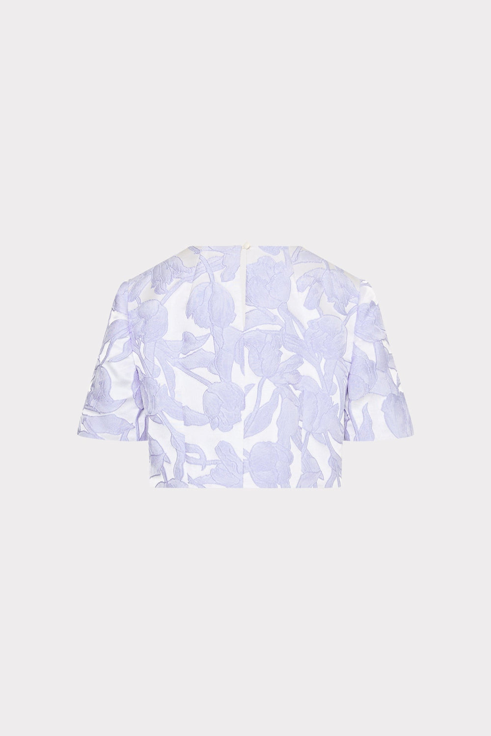 Tulip Jacquard Top Periwinkle/Multi | Milly Women