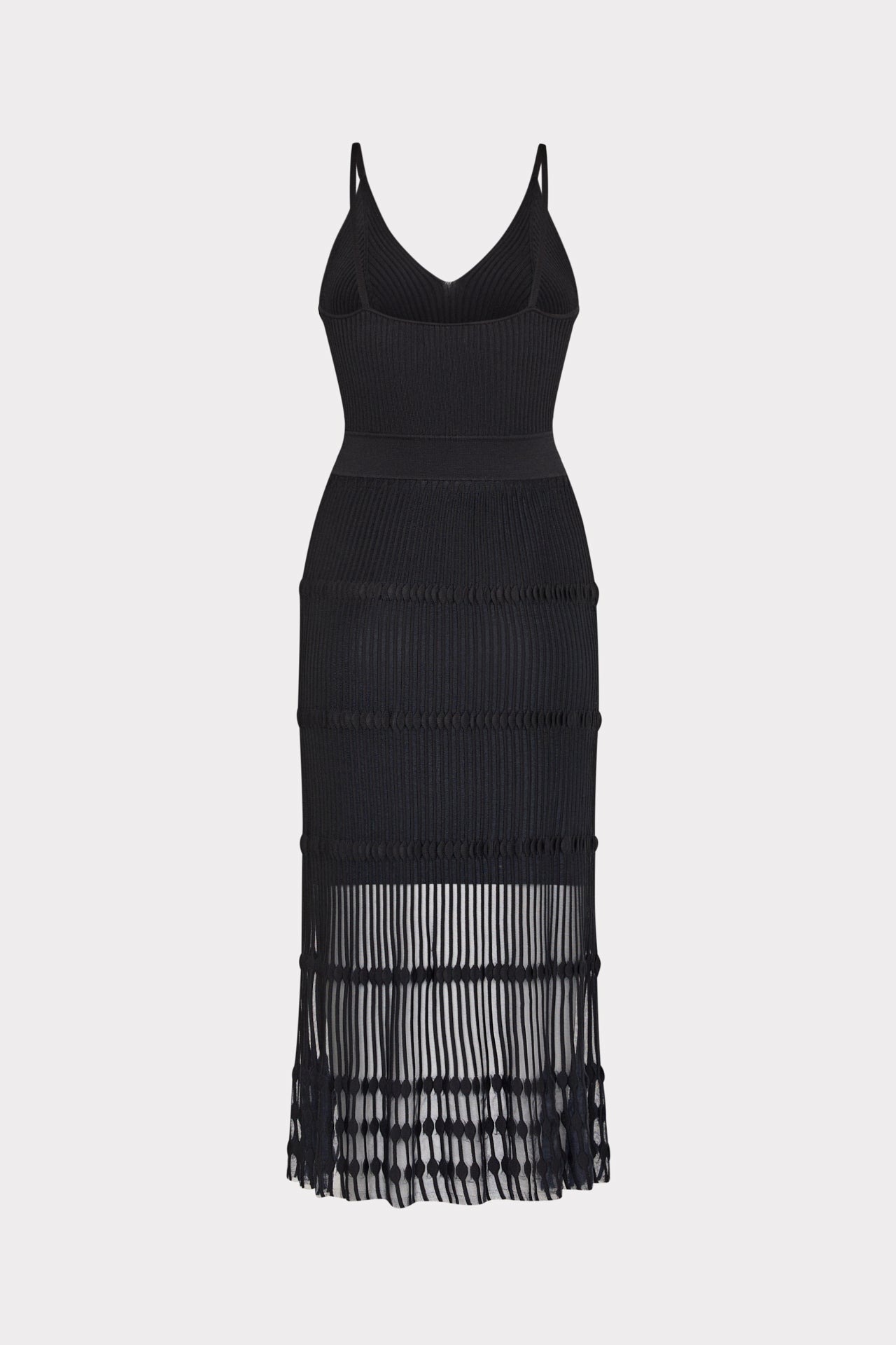 Sheer Knit Cami Dress Black | Milly Women