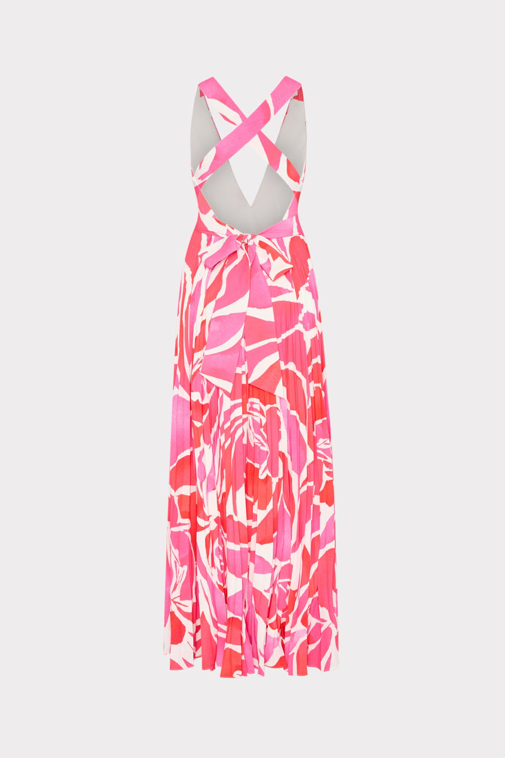 Oria Dream Rose Pleated Dress Magenta Multi | Milly Women