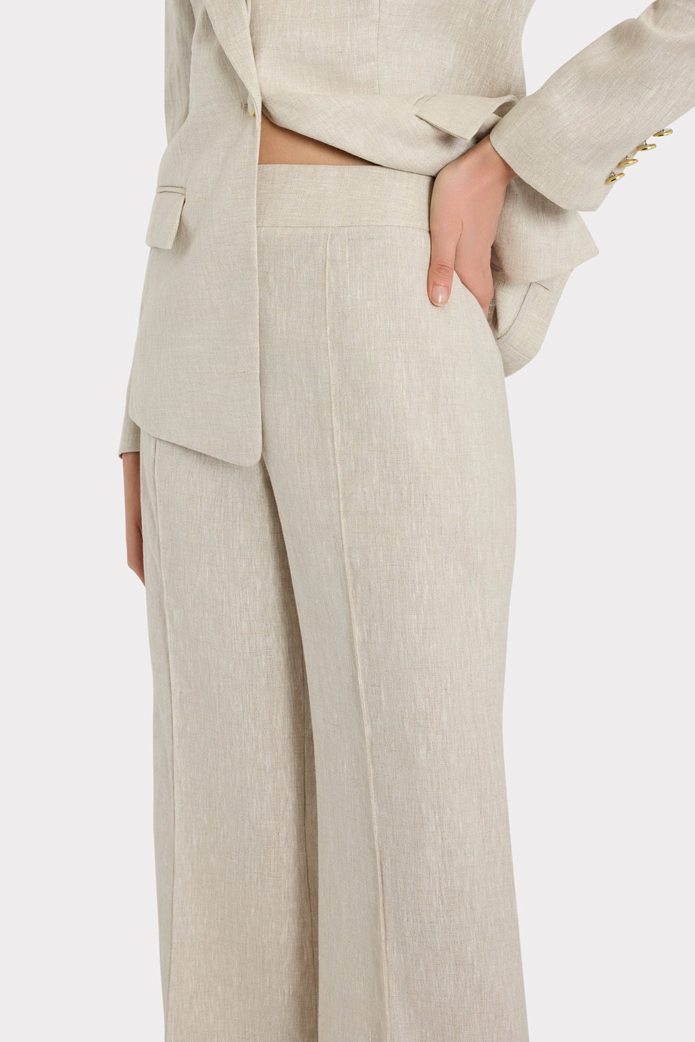 Noa Linen Trousers Natural | Milly Women