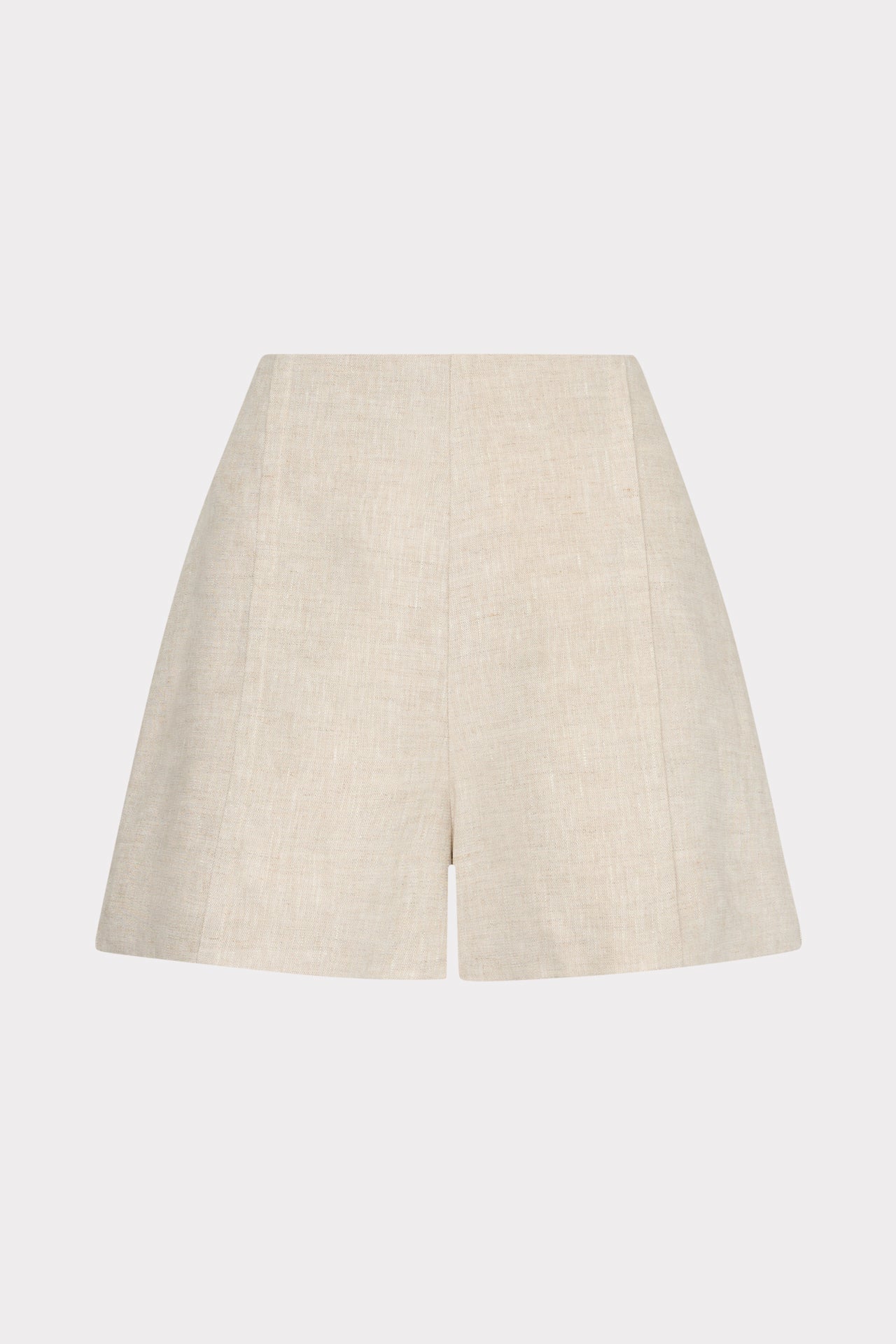 Linen Pleated Shorts Natural | Milly Women