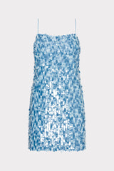 Colette Sequins Beaded Mini Dress Blue Multi | Milly Women