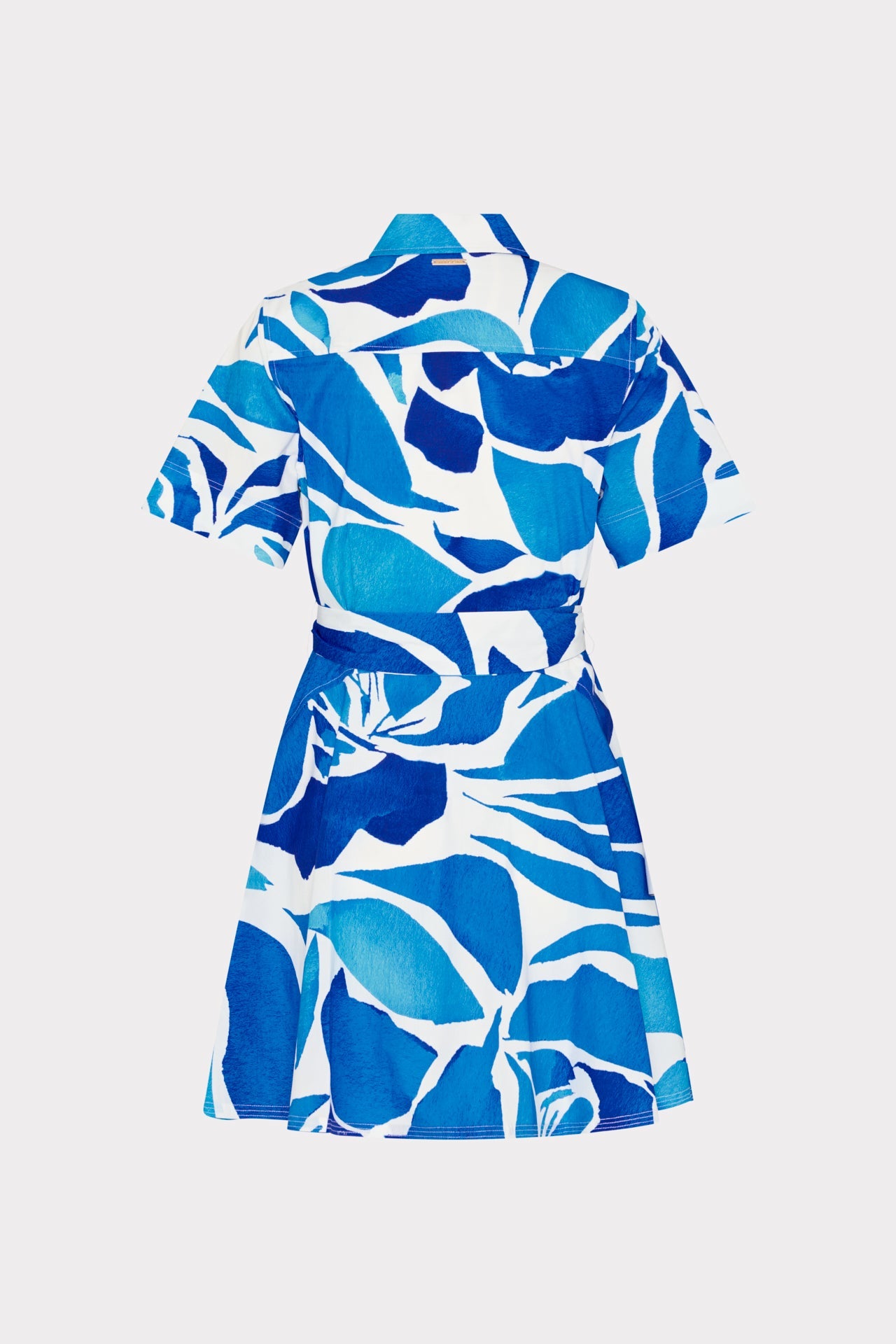 Dream Rose Poplin Mini Dress Teal Blue Multi | Milly Women