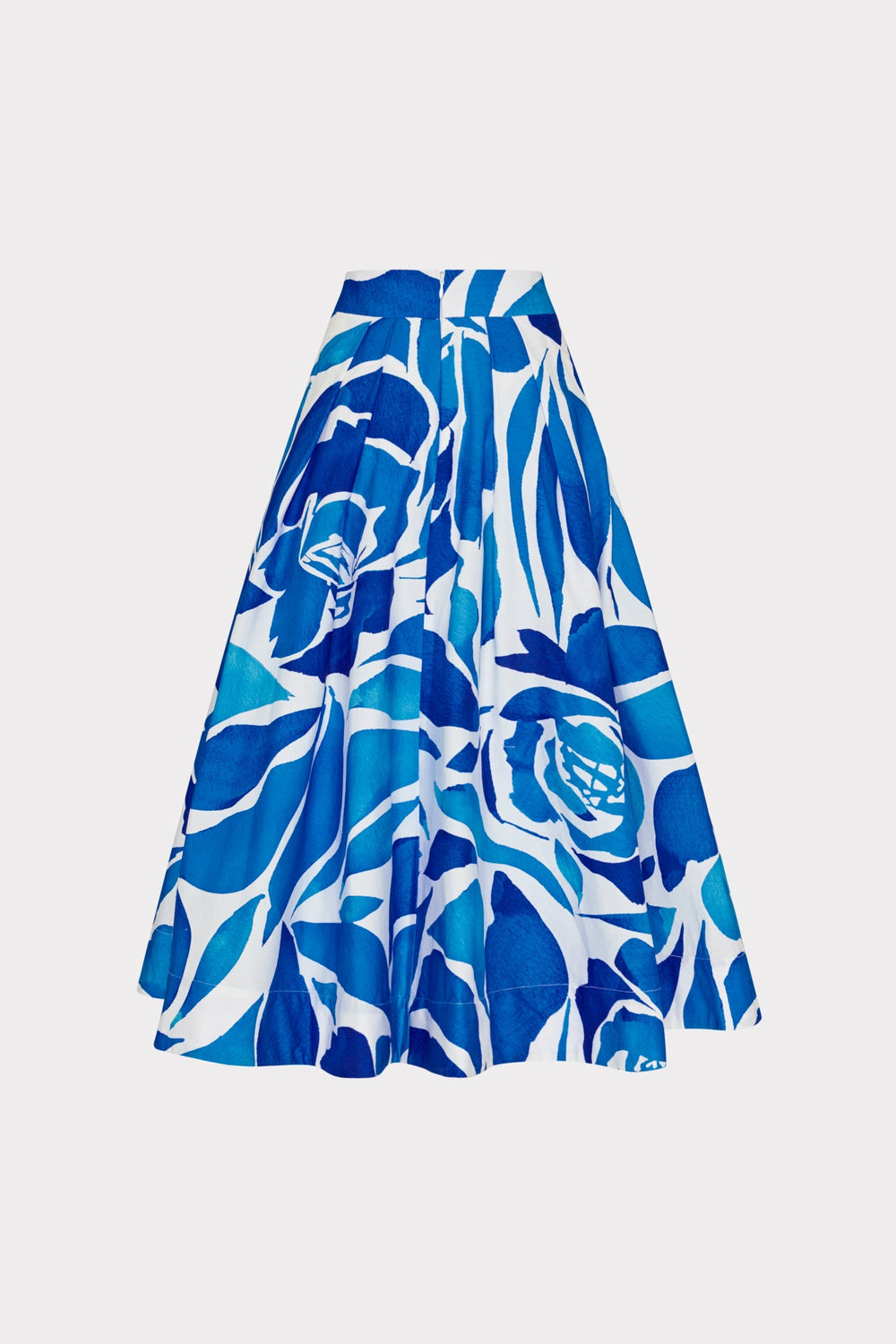 Juliet Dream Rose Midi Skirt Teal Blue Multi | Milly Women