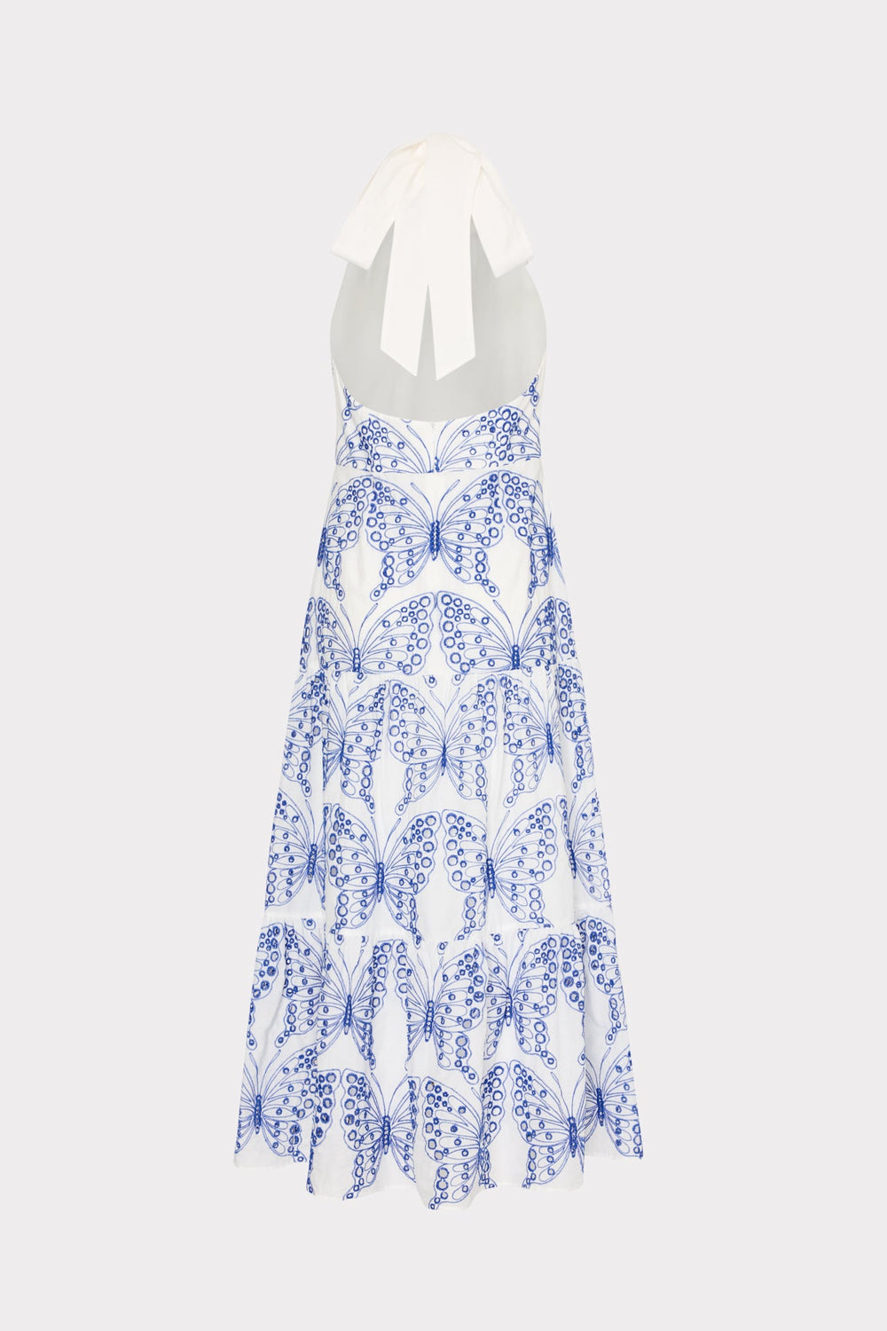 Hayden Butterfly Eyelet Dress White/Blue | Milly Women