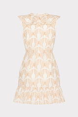 Novi Butterfly Eyelet Wrap Dress White/Tan | Milly Women