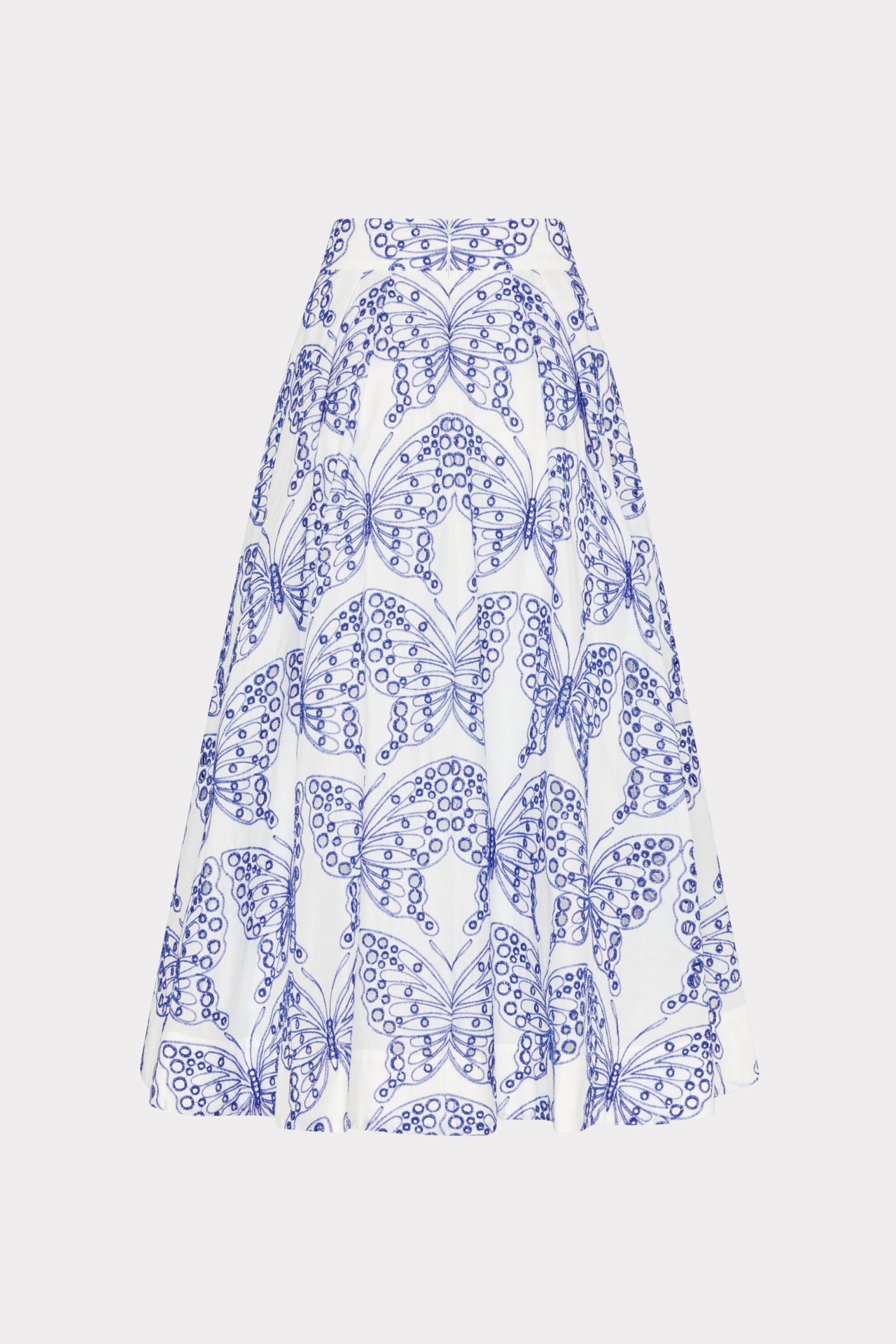 Butterfly Eyelet Skirt White/Blue | Milly Women