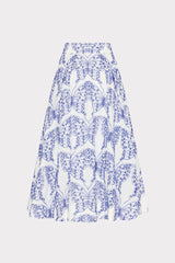 Butterfly Eyelet Skirt White/Blue | Milly Women