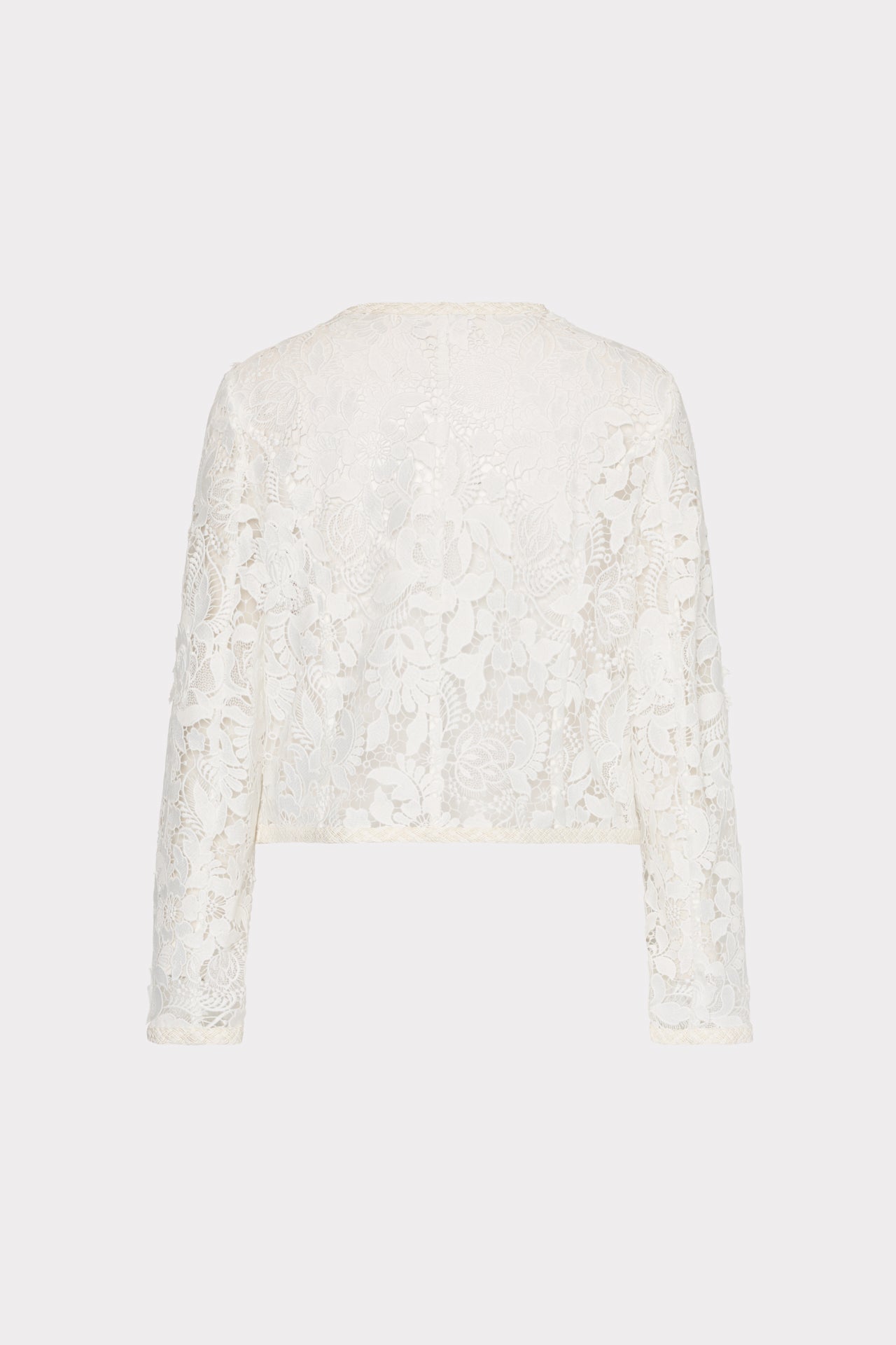 3D Garden Lace Jacket White | Milly Women