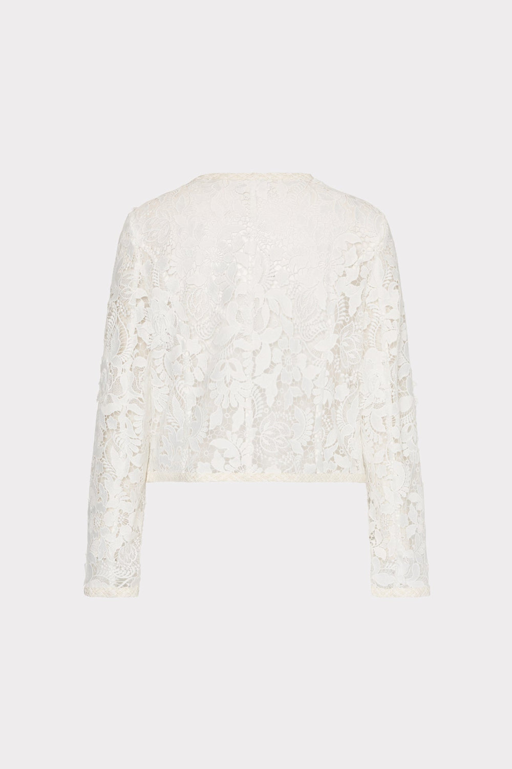 3D Garden Lace Jacket White | Milly Women
