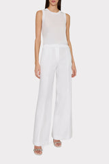 Nash Linen Pants White | Milly Women