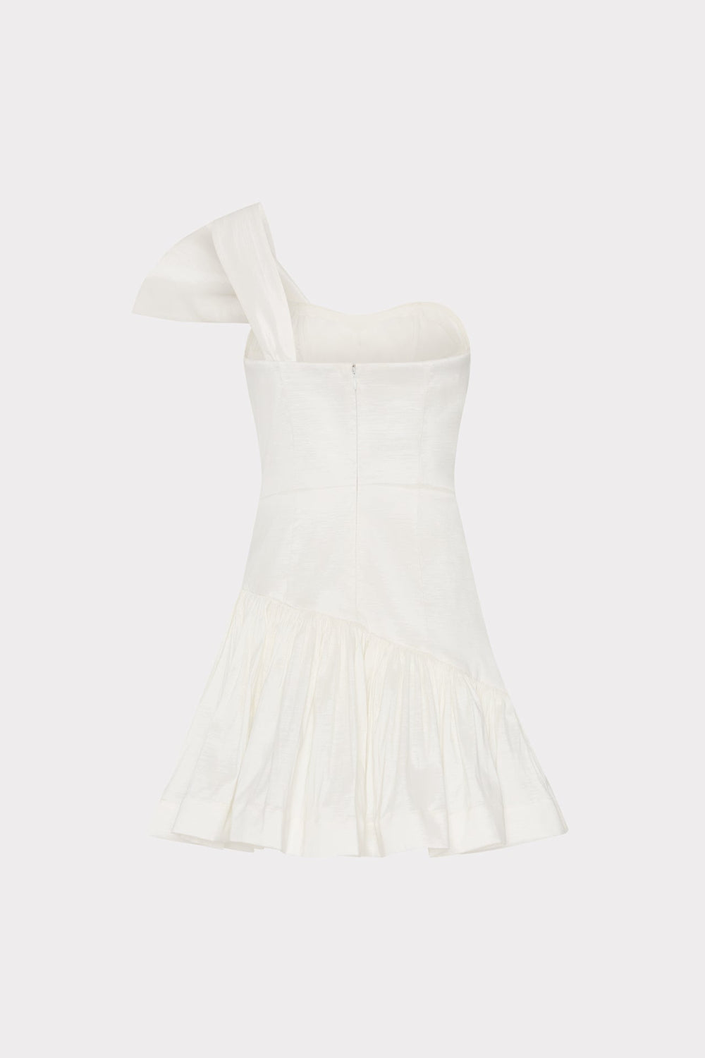 Harley Bow Taffeta Mini Dress Ecru | Milly Women
