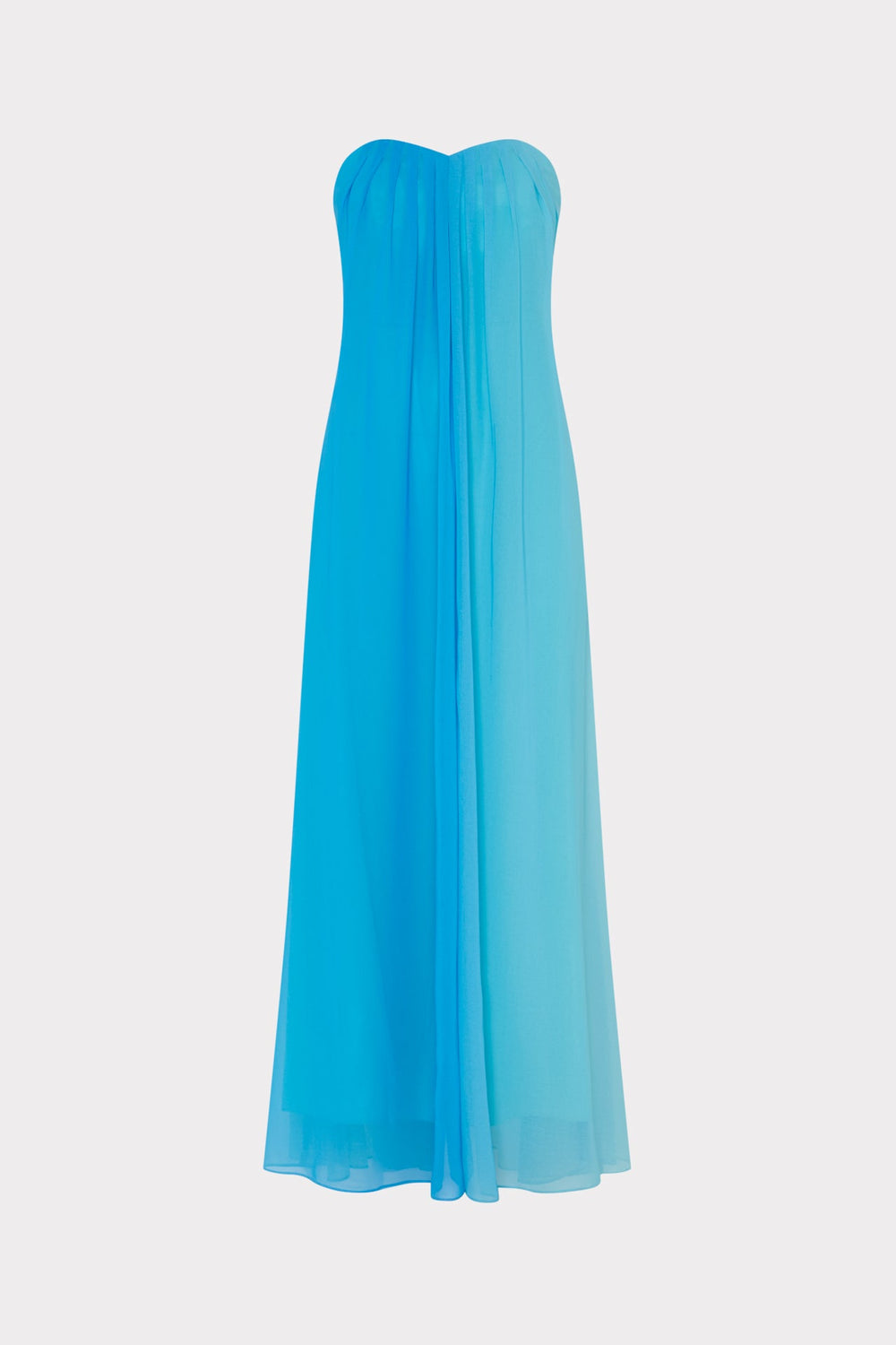 Sunset Stripe Strapless Dress Blue Multi | Milly Women