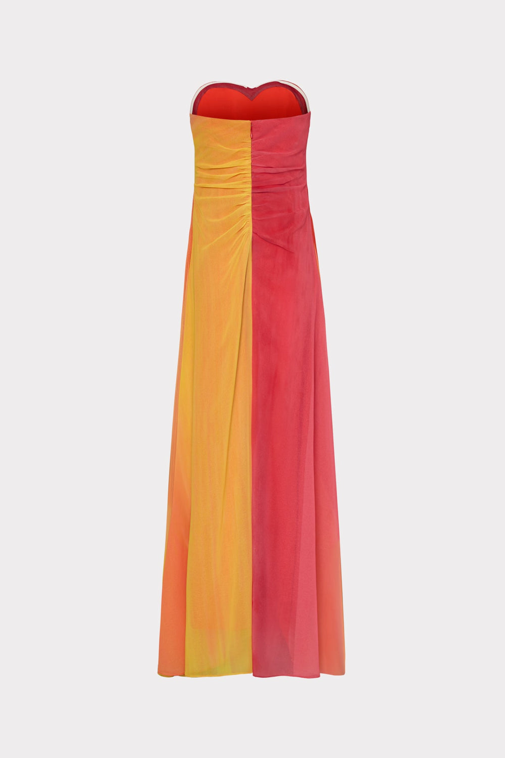 Sunset Stripe Strapless Dress Coral Multi | Milly Women