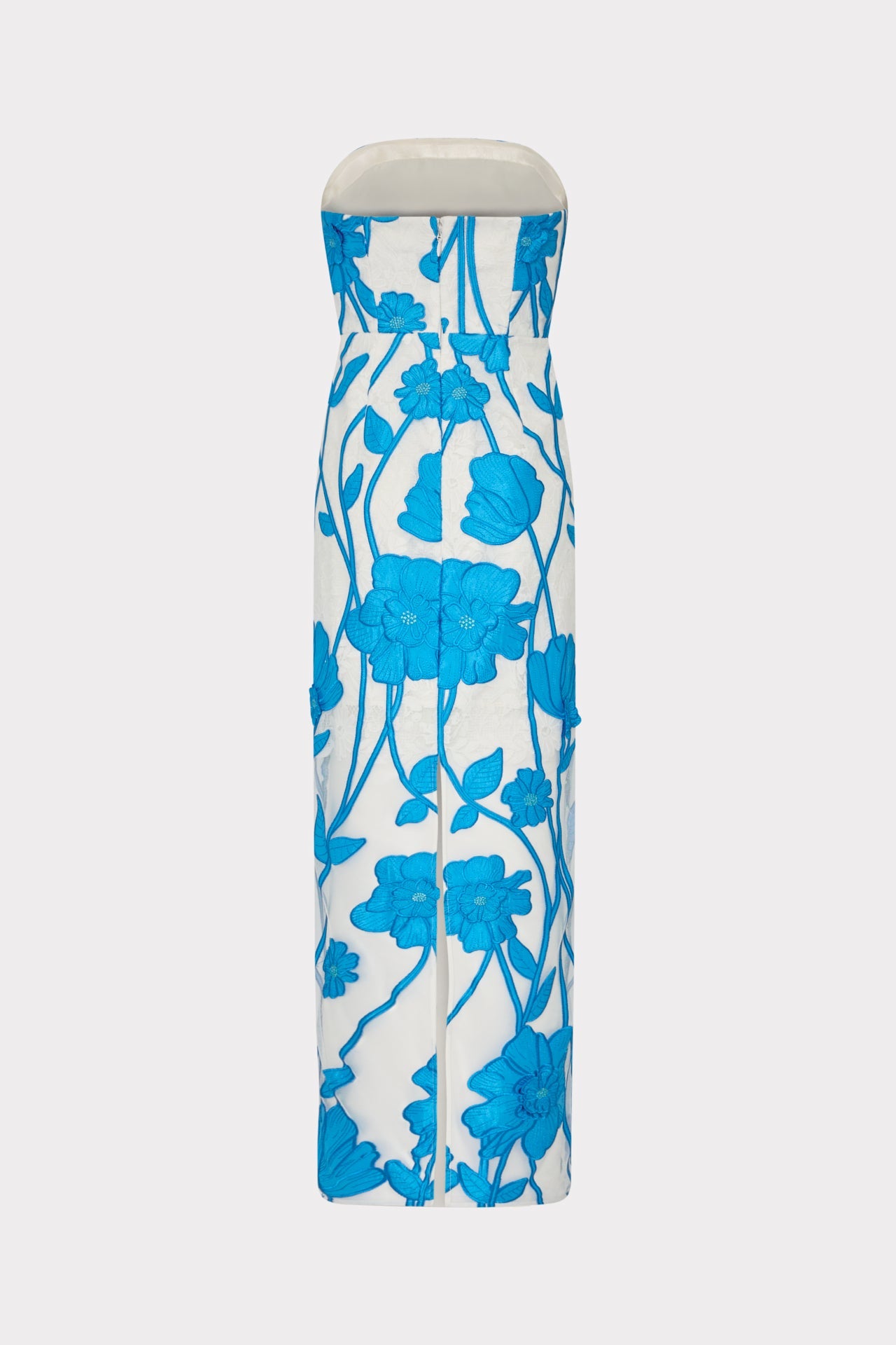 Magnolia Grand Fleur Embroidered Lace Dress Blue/White | Milly Women