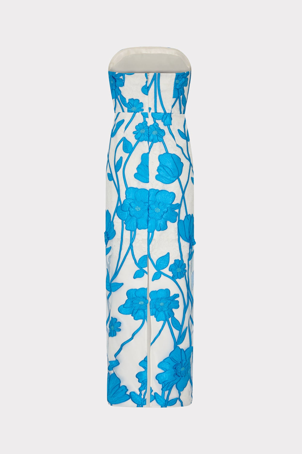 Magnolia Grand Fleur Embroidered Lace Dress Blue/White | Milly Women