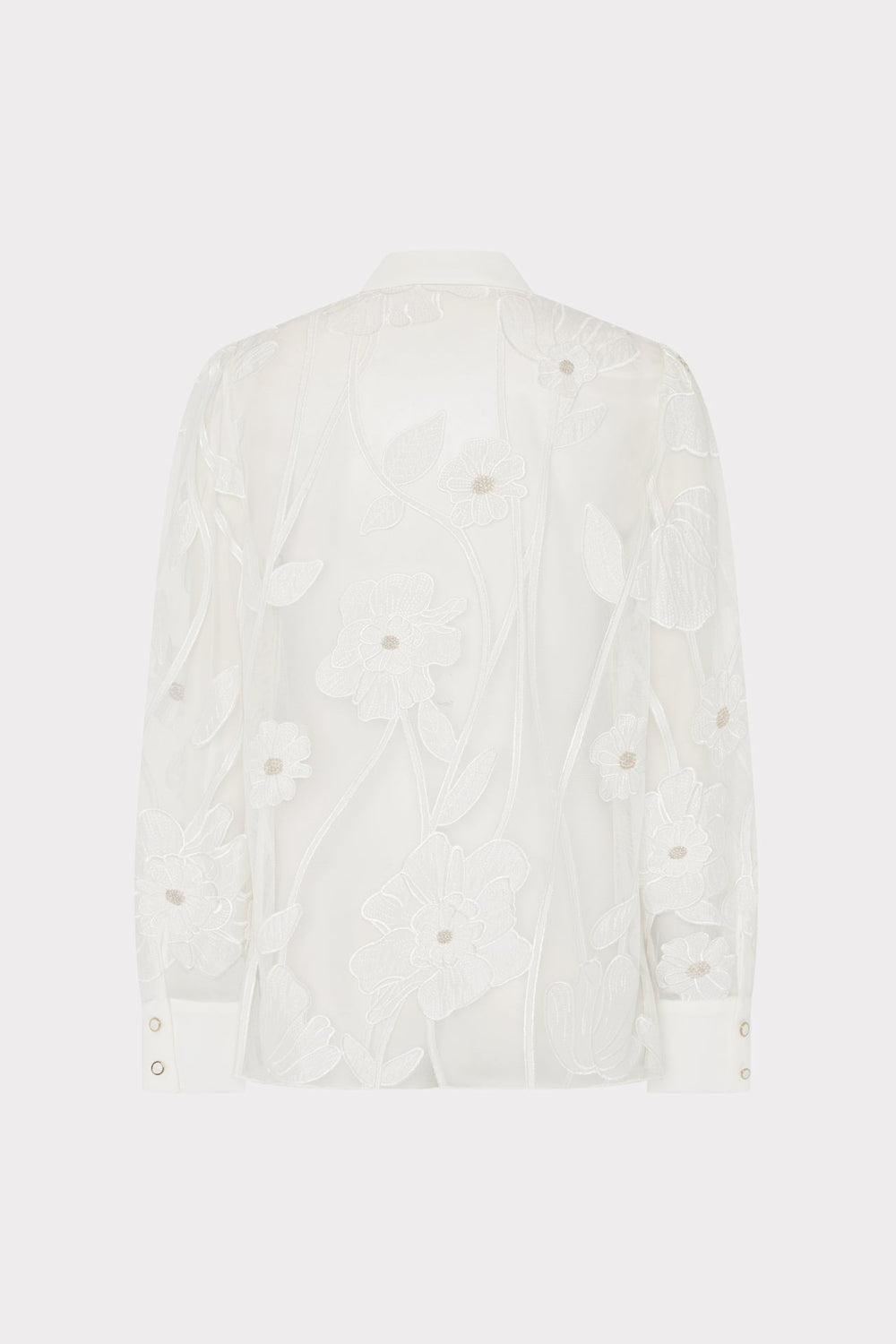 Ashton Grand Fleur Embroidered Top White | Milly Women