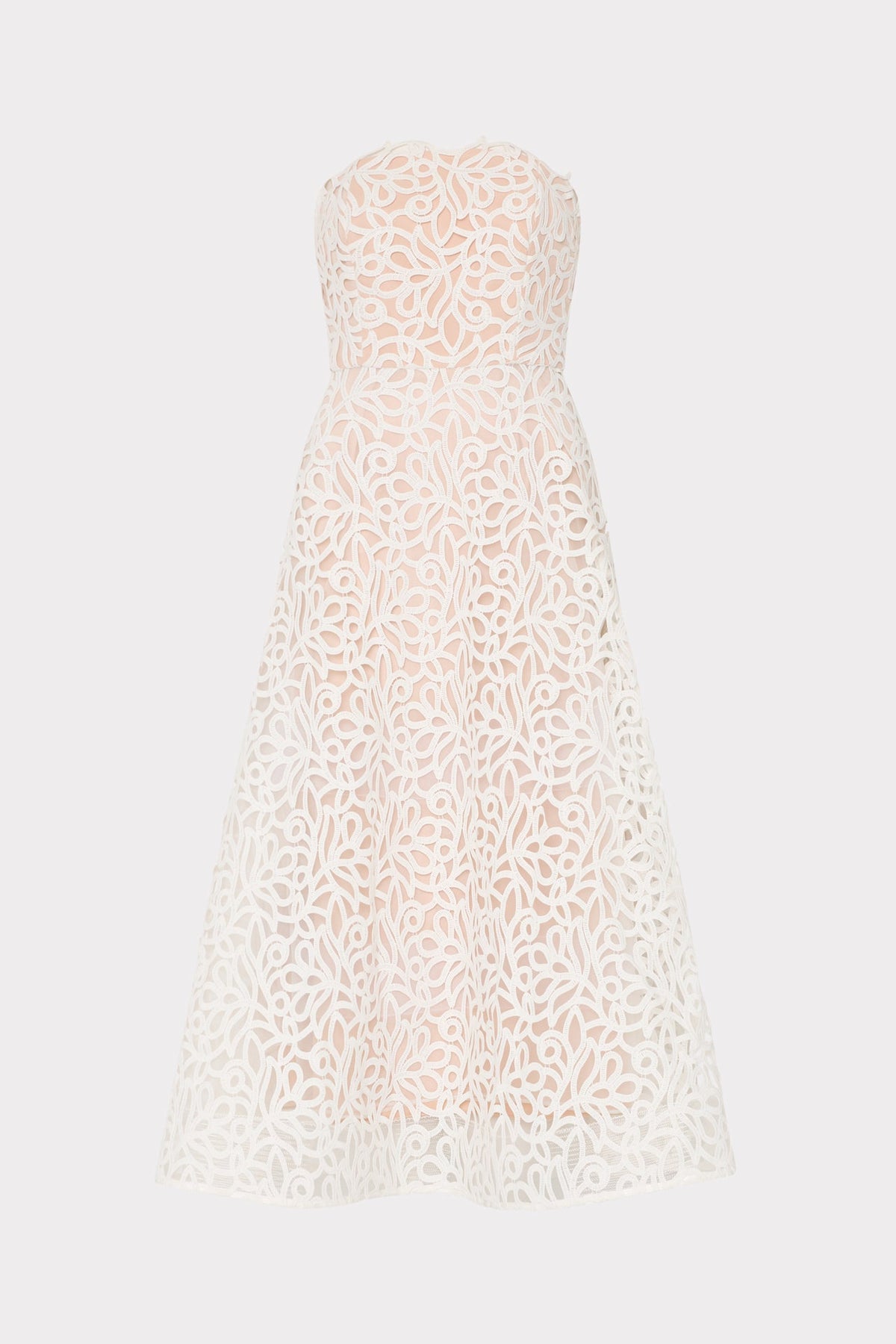 Petunia Curled Lace Gown White | Milly Women