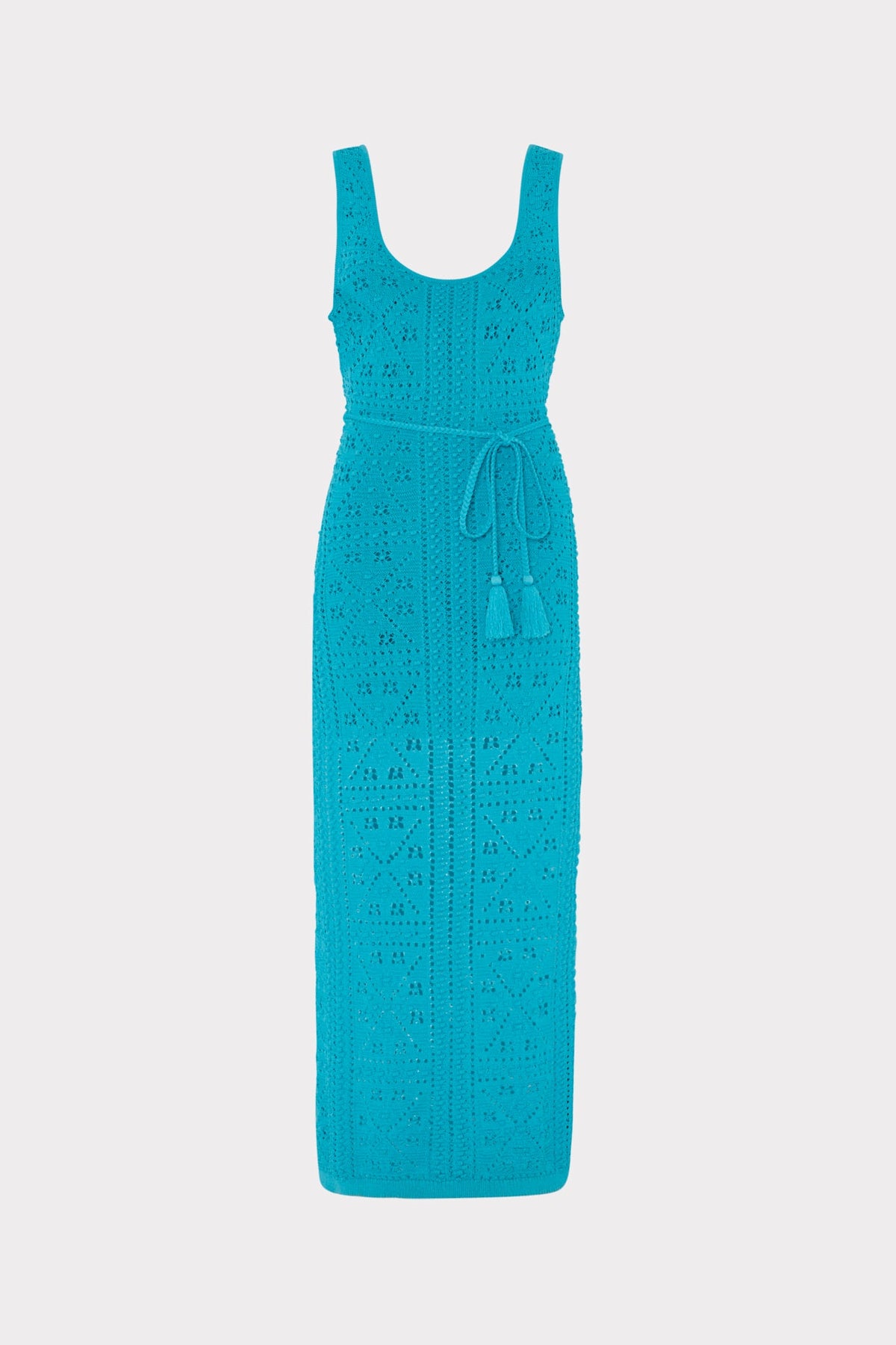 Bubble Pointelle Knit Midi Dress Bright Blue | Milly Women