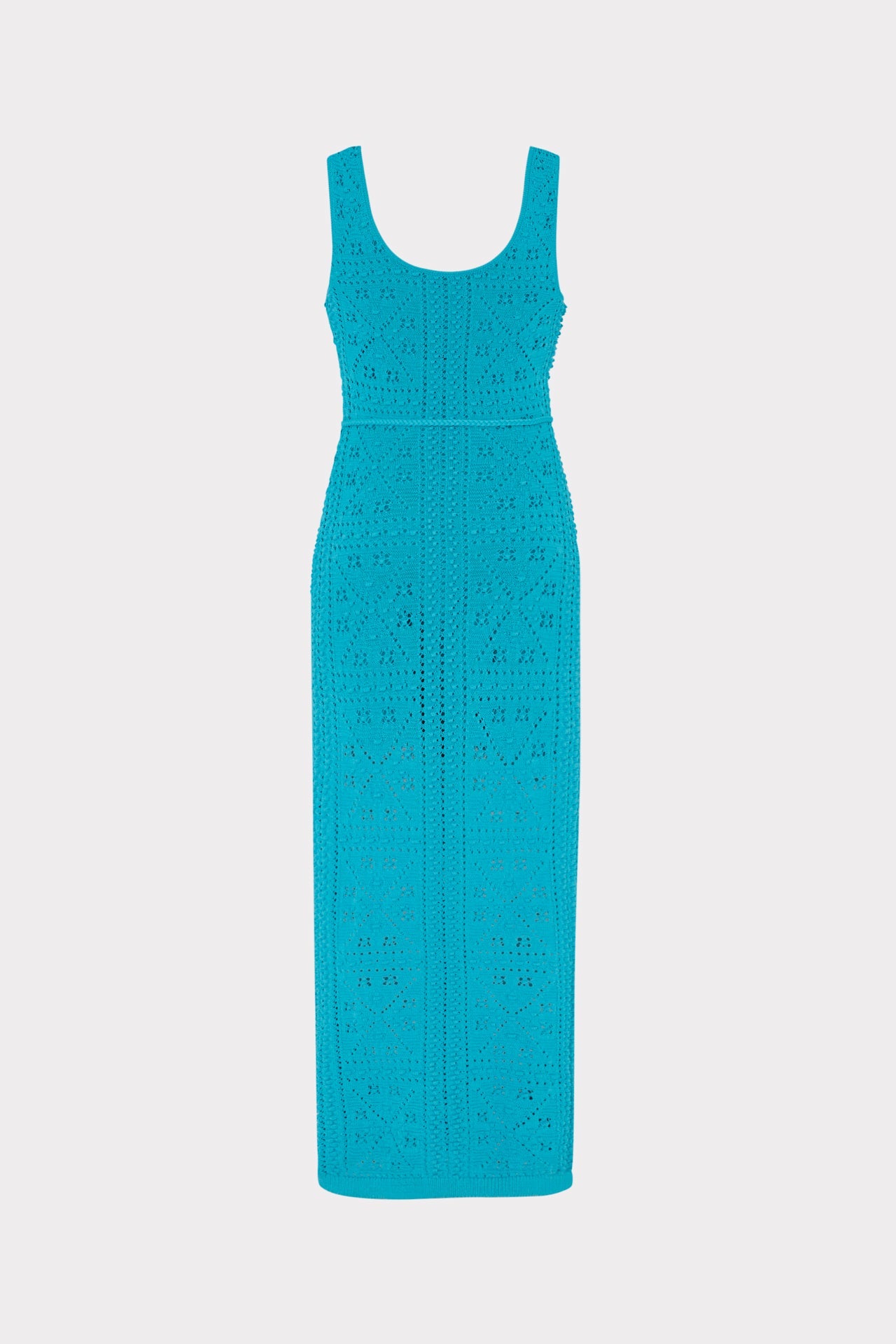Bubble Pointelle Knit Midi Dress Bright Blue | Milly Women