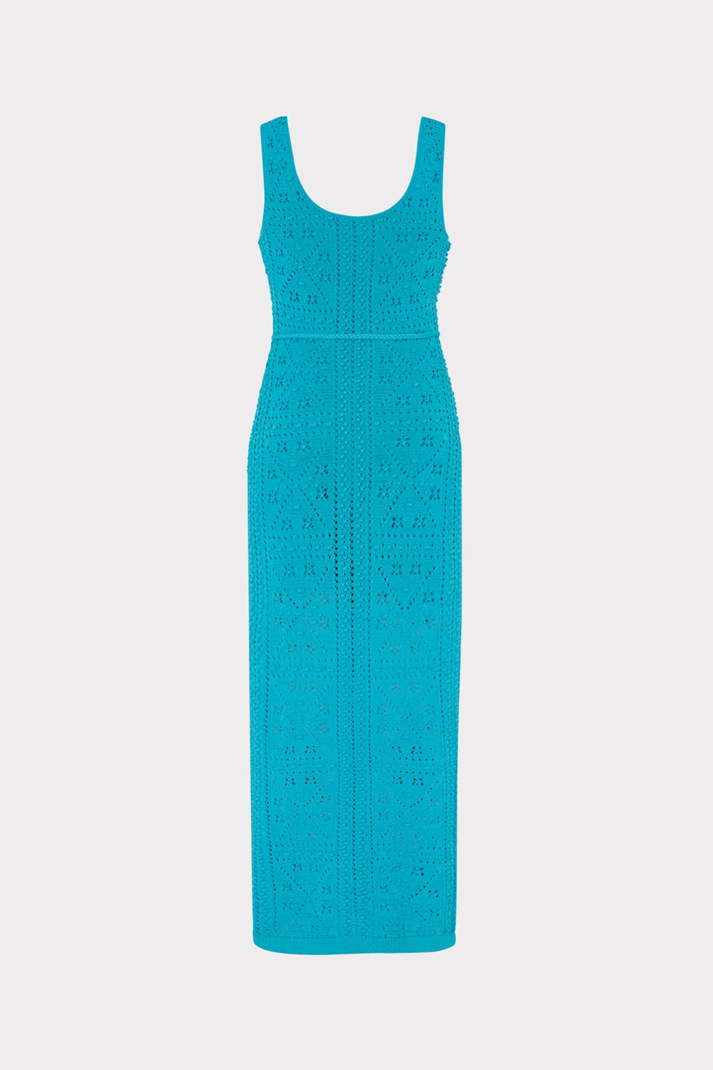 Bubble Pointelle Knit Midi Dress Bright Blue | Milly Women