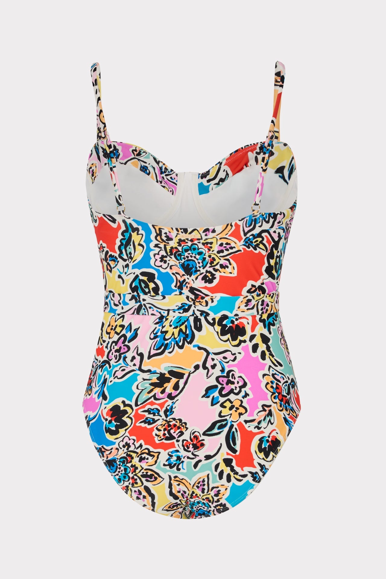 Rainbow Oasis Belted One Piece Black Multi | Milly Women
