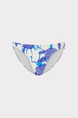 Margot Brushwork Floral Bikini Bottom Blue Multi | Milly Women