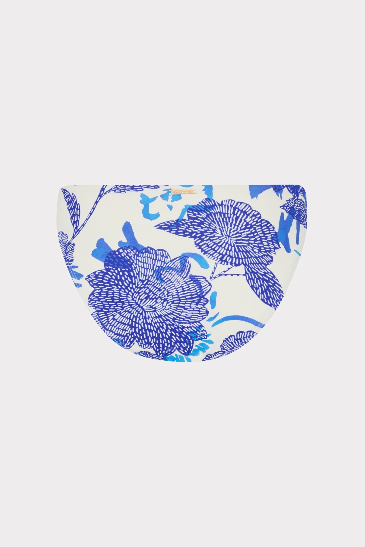 Margot Brushwork Floral Bikini Bottom Blue Multi | Milly Women