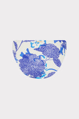 Margot Brushwork Floral Bikini Bottom Blue Multi | Milly Women