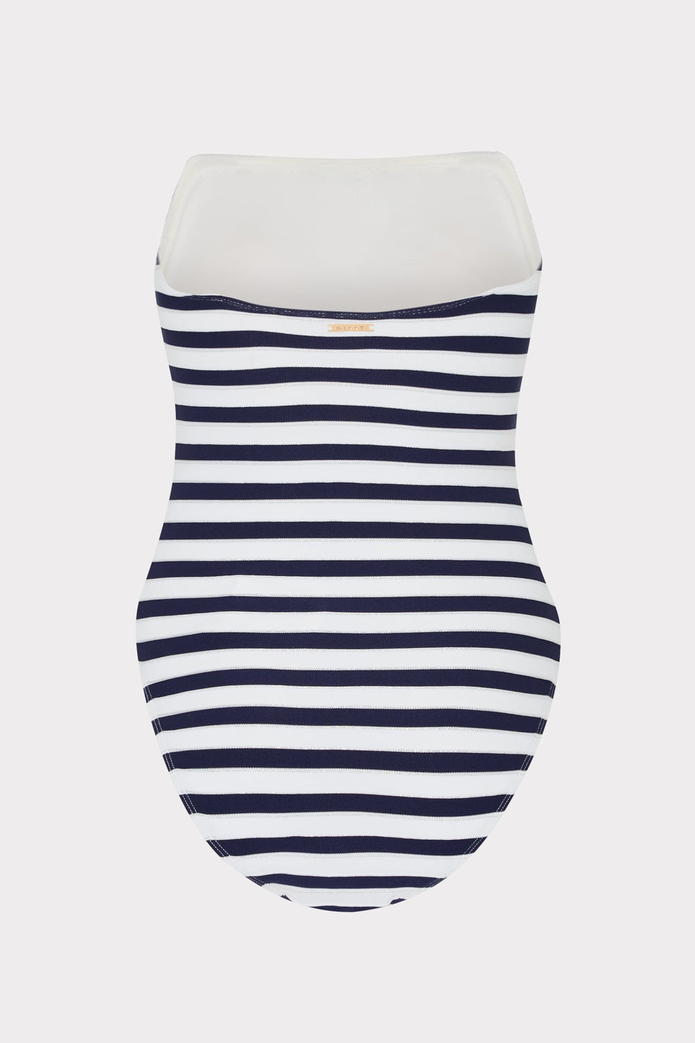 Nautical Metallic Stripe Strapless One Piece Navy/White | Milly Women