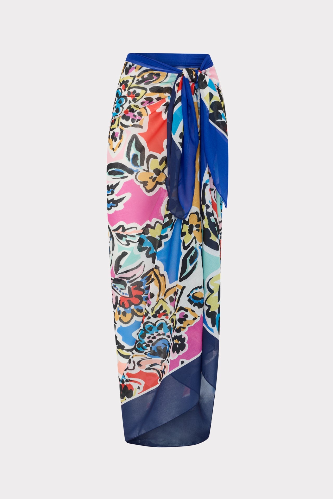 Rainbow Oasis Sarong Black Multi | Milly Women