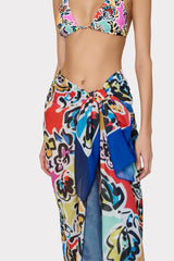 Rainbow Oasis Sarong Black Multi | Milly Women