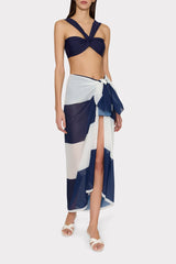 Stripe Sarong Navy/White | Milly Women