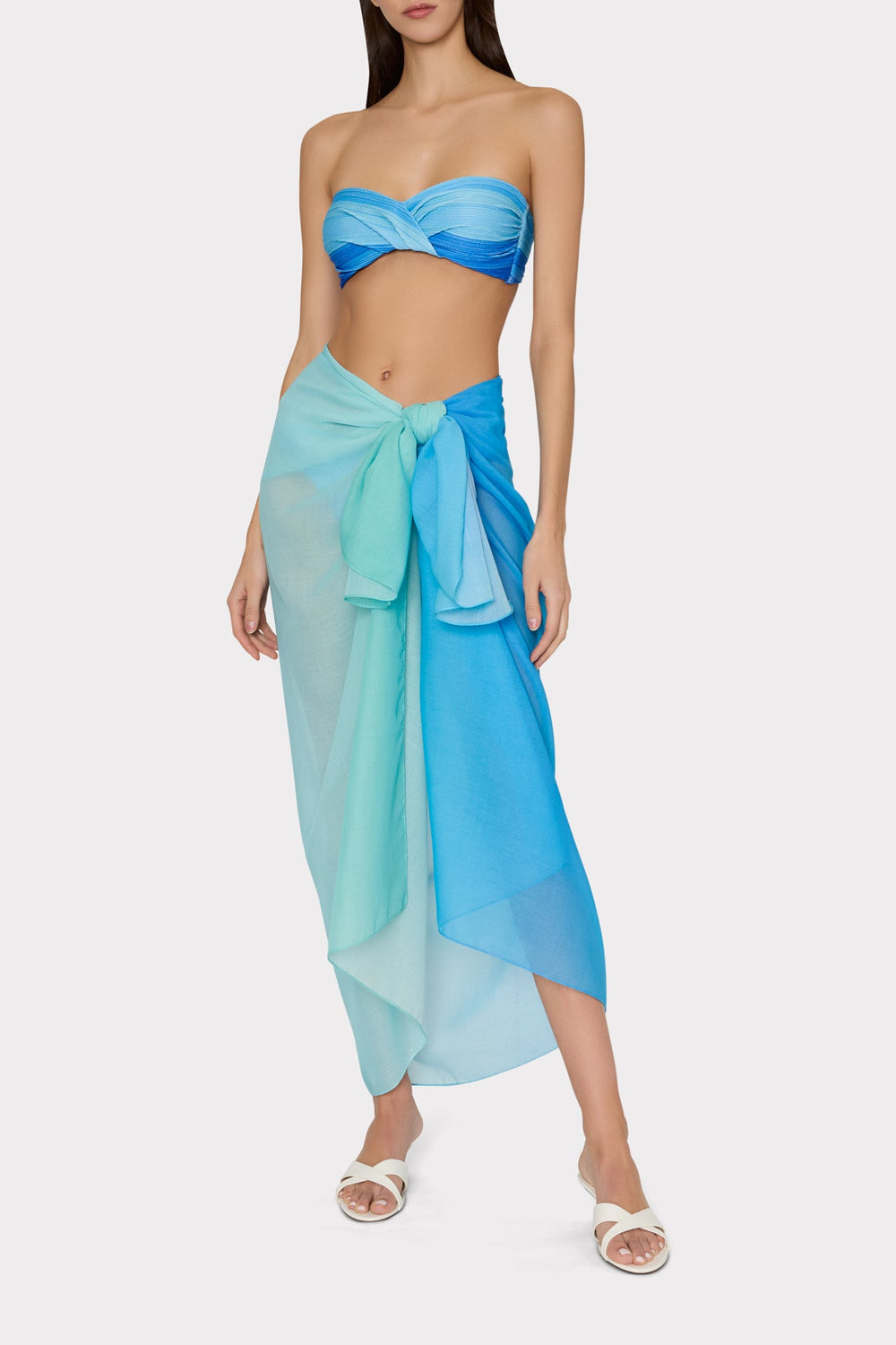 Blue Sunset Sarong Blue Multi | Milly Women