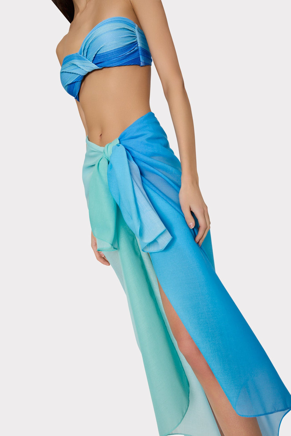 Blue Sunset Sarong Blue Multi | Milly Women