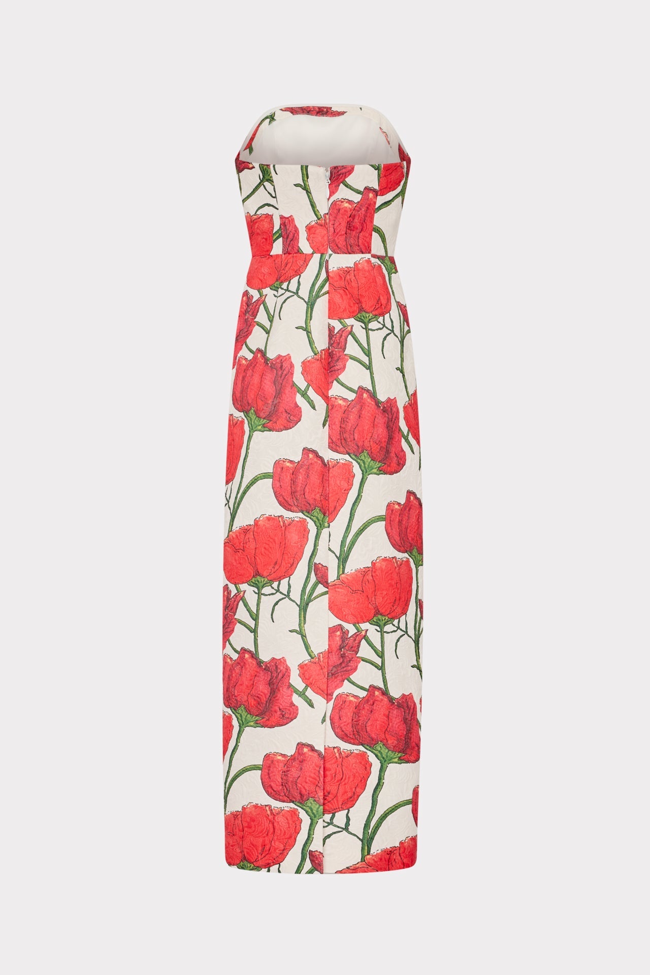 Orion Red Peonia Jacquard Dress Red Multi | Milly Women