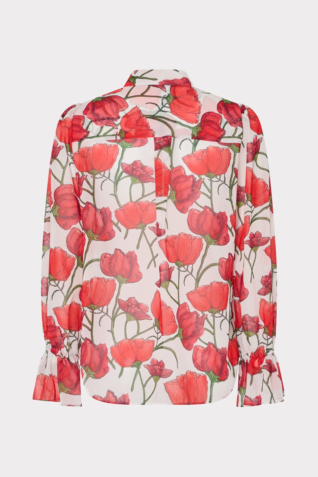Lacey Red Peonia Blouse Red Multi | Milly Women