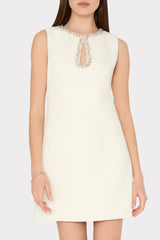Eden Boucle Mini Dress White | Milly Women