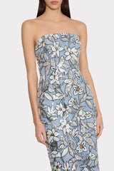 Magnolia Silver Floral Sequins Maxi Dress Silver Multi | Milly Women