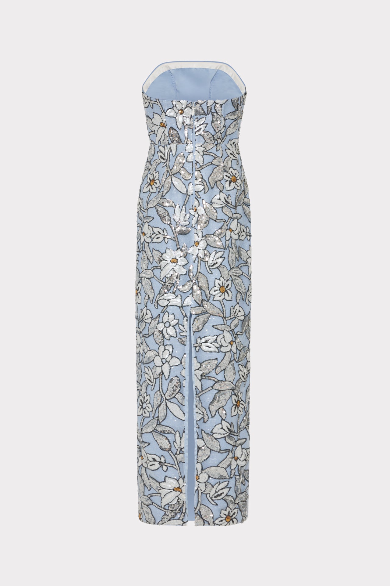 Magnolia Silver Floral Sequins Maxi Dress Silver Multi | Milly Women