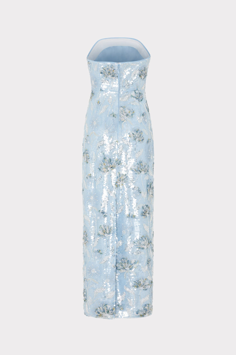 Jasmine Sequins Strapless Dress Light Blue | Milly Women