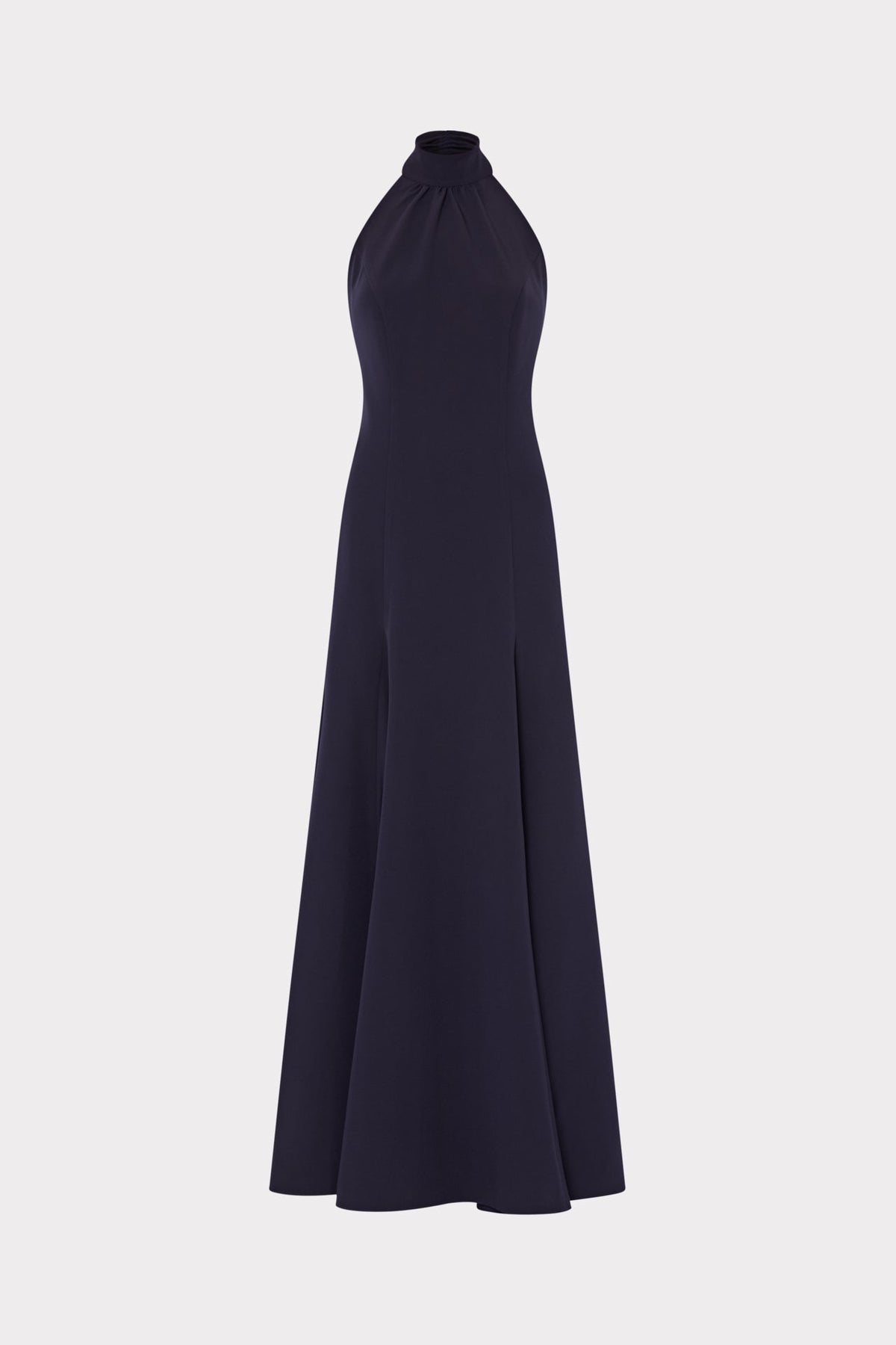 Elena High Neck Cady Dress Navy | Milly Women