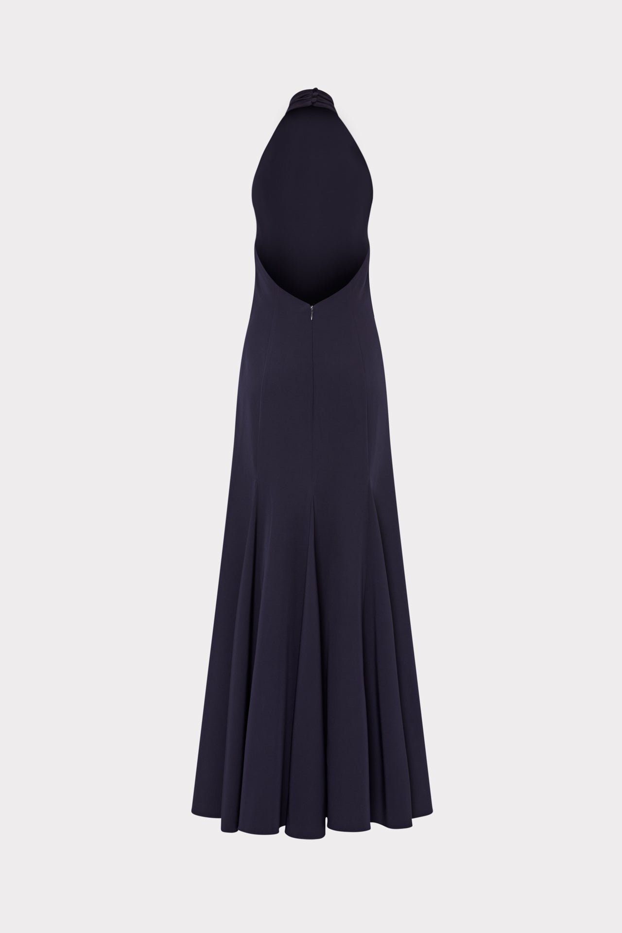 Elena High Neck Cady Dress Navy | Milly Women