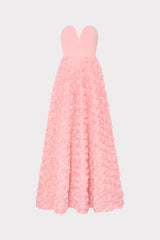 Bell Mesh Rose Gown Pink | Milly Women