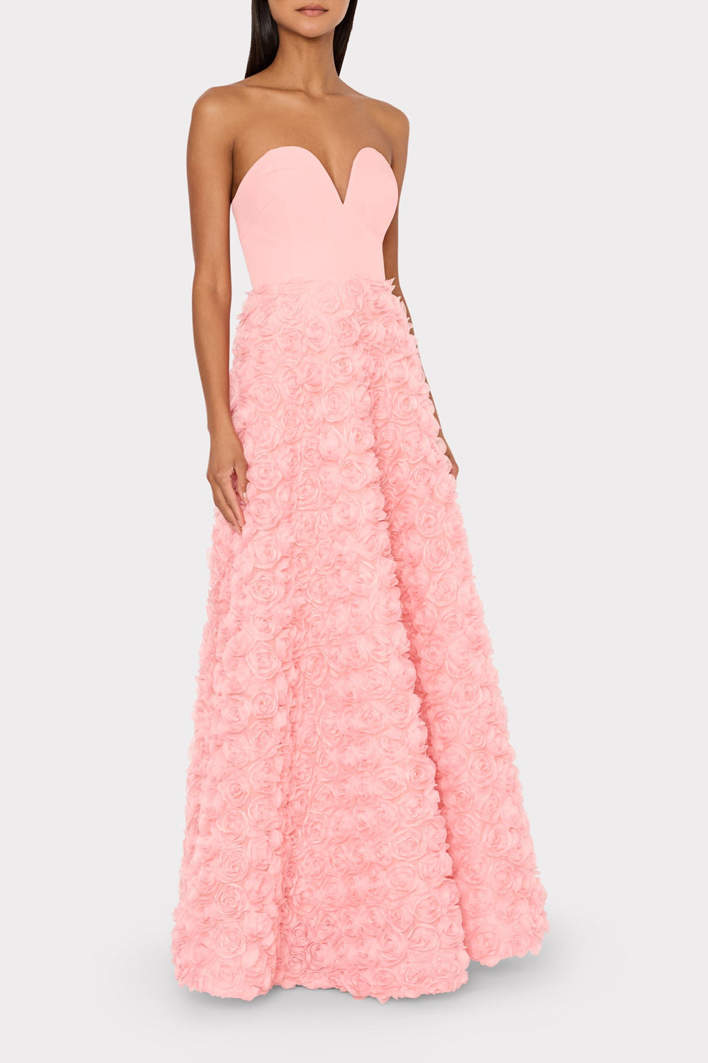 Bell Mesh Rose Gown Pink | Milly Women