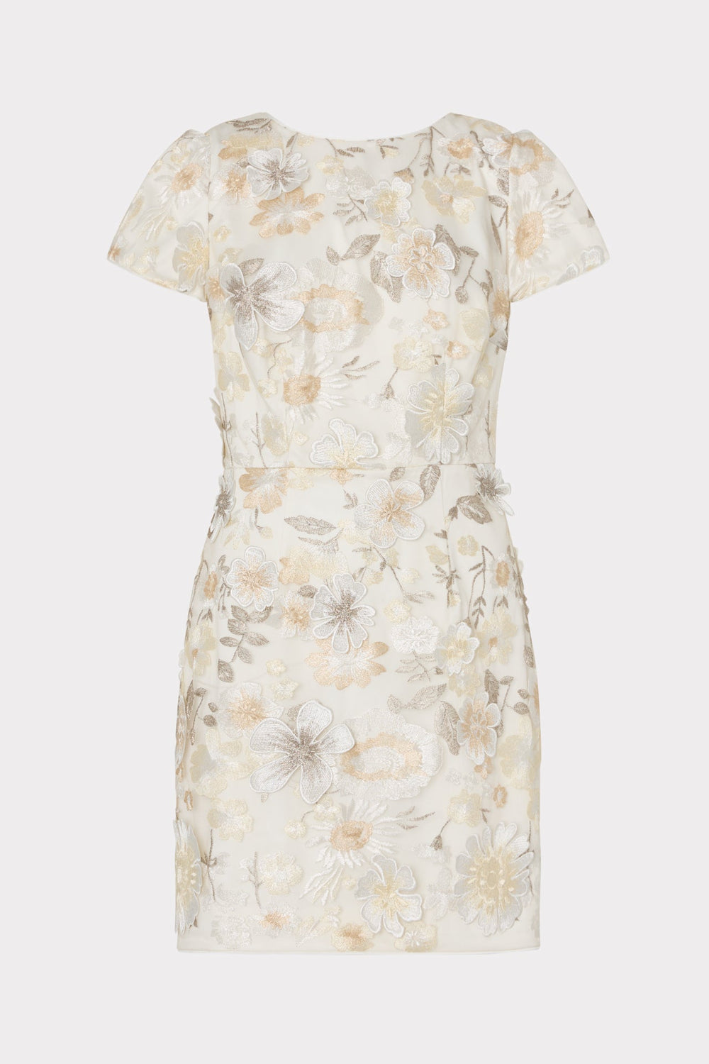 Daisy Floral Embroidery Dress Silver | Milly Women
