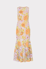 Anna Embroidered Sleeveless Dress Multi | Milly Women